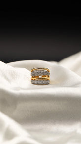 Glint Row Statement Ring